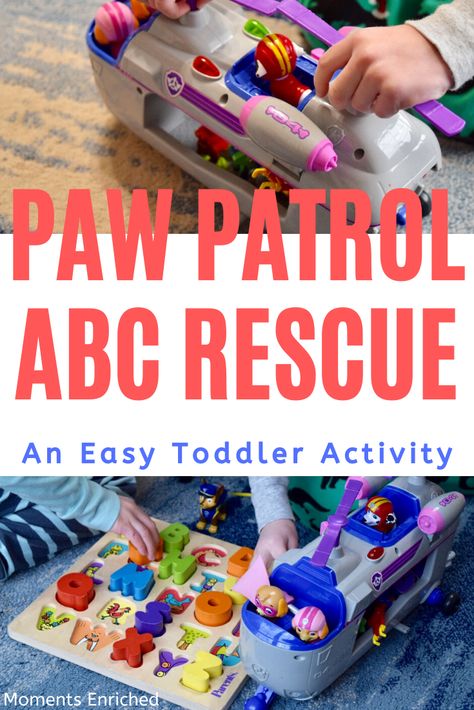 Paw Patrol Toddler, Paw Patrol Learning Activities, Paw Patrol Play Ideas, Paw Patrol Activities For Toddlers, Paw Patrol Preschool Activities, Paw Patrol Worksheets, Sound Activities, Paw Patrol Rescue, Abc Puzzle