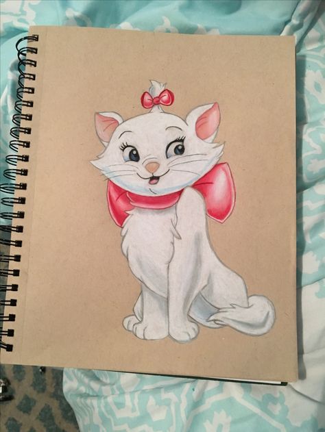 Marie from Astro cats Prismacolor Drawing done by and 11 year old! Disney Prismacolor Drawing, Disney Characters Drawings Colored, Prismacolor Drawing, Astro Cat, Pencil Drawing Ideas, Disney Character Drawings, Disney Drawing, Whimsical Art Paintings, Prismacolor Art