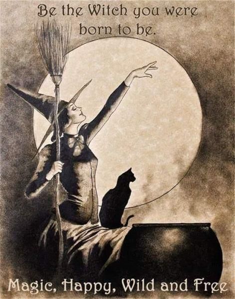 Sister Spell Binder on Twitter: "Good Morning Witches and Friends Have a Magickal Day Happy October 1st http://t.co/Sfou43cPwg" / Twitter Vintage Witch Art, Halloween Moon, Vintage Witch, Witch Magic, Halloween Images, Theme Halloween, Witch Art, Witches Brew, Witchy Vibes