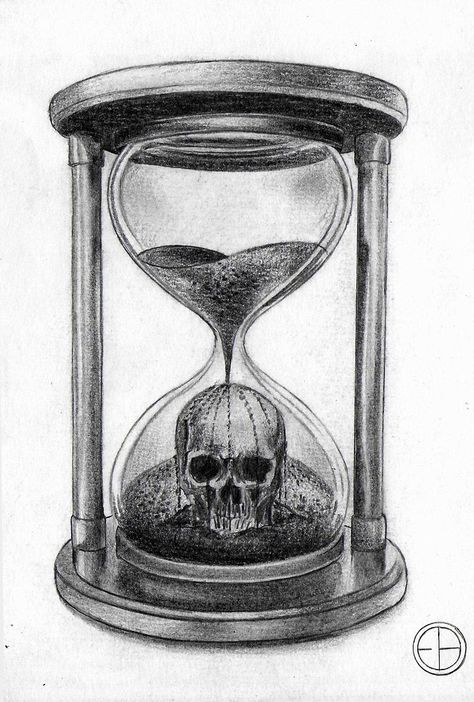 Memento Mori Hourglass Tattoo, Memento Mori Drawing, Hourglass With Skull, Skull Hourglass Tattoo, Hour Glass Tattoo Design, Hourglass Drawing, Day Of Dead Tattoo, Pirate Skull Tattoos, Memento Mori Tattoo