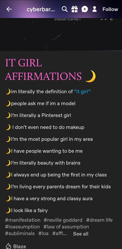 Popularity Affirmations, Fame Affirmations, Popular Manifestation, Popular Affirmations, Night Affirmations, Girl Affirmations, Tell Me Something Good, 2023 Mood, Moon Book