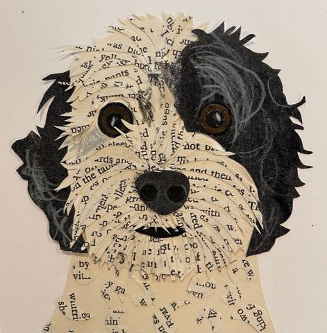 pet portraits – paste Dog Portraits Art, Animal Art Projects, Collage Portrait, Collage Art Projects, Paper Collage Art, Collage Art Mixed Media, Camping Art, Art Classroom, Custom Pet Portraits