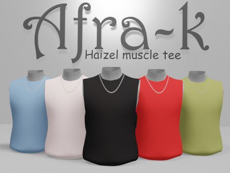 Sims 4 Cc Muscle, Sims 4 Muscle, Sims 4 Cc Hair, Clothing Male, Male Clothing, Best Sims, Cc Finds, Muscle Tee, Sims 4 Cc