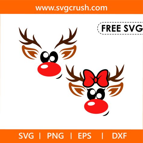 Cricut Air 2, Free Svg Files For Cricut, Cricut Air, Free Svg Files, Free Svg Cut Files, Svg Free Files, Eps Vector, Cricut Explore, Christmas Reindeer