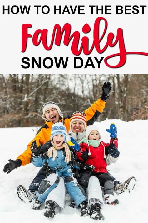 There are several ways to have the best family snow day ever! All it takes is a little bit of creativity and an open mind. Family Having Fun, Vacation Games, Mommy Moments, Vacation Humor, Family Fun Day, Snow Bunnies, Healthy Families, Good Parenting, Family Day