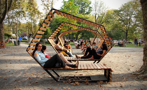 Looped In: Social Seating In Philadelphia | Home Design And Interior Public Space Design, Public Seating, Landscape Architecture Design, Urban Park, Urban Furniture, Street Furniture, Urban Spaces, Urban Planning, Philadelphia Pa