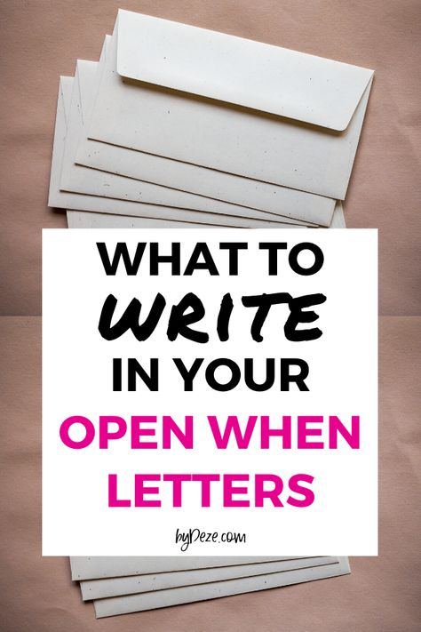 Open When Letters For Boyfriend Ideas What To Put In, Open When Letters For New Mom, Open When Letters For Friend, Open When Letters For Girlfriend Ideas, Open When Letters For Self, What To Write In A Open When Letter, Open When Letters For Sister Ideas, What To Put In Open When Letters For Him, Open Letter When Ideas