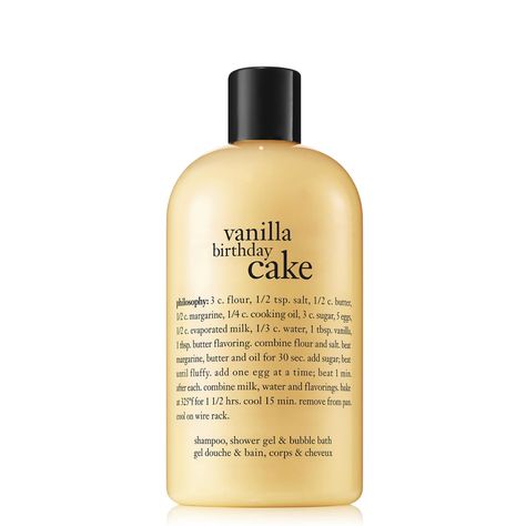 Philosophy Vanilla Birthday Cake Shampoo, Bubble Bath, & Body Wash Philosophy Vanilla, Vanilla Body Wash, Best Body Wash, Vanilla Birthday Cake, Pineapple Smoothie, Body Washes, Avon Products, Etude House, Hair Nails