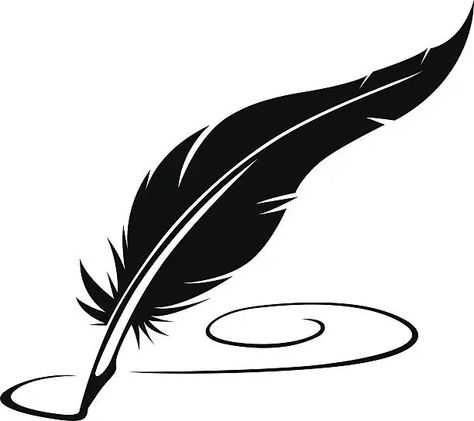 Download Quill Pen, Write, Silhouette. Royalty-Free Vector Graphic - Pixabay Quill Illustration, Writing Feather, Pen Vector, Feather Quill Pen, Writing Images, Feather Graphic, Feather Vector, Feather Quill, Feather Pen