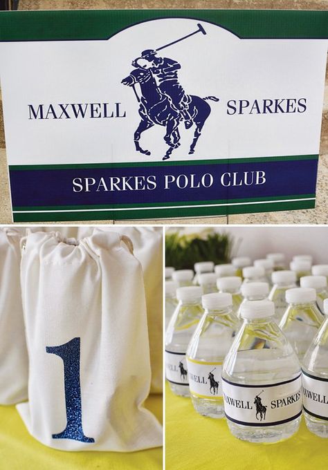 Polo Theme Birthday Party, Polo Themed Baby Shower, Bday Freebies, Polo Baby Shower, Cup Favors, Club Birthday, Teddy Bear Party, Trophy Cup, Horse Stable