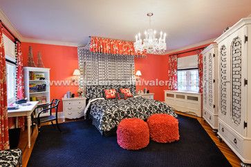 Teen Girl Bedroom Designs, Guest Bedroom Remodel, Small Bedroom Remodel, Girl Bedrooms, Bedroom Orange, Teen Girl Bedroom, Bedroom Remodel, Bedroom Photos