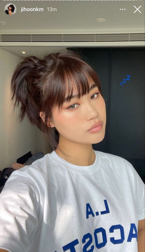 Asian Hair Bangs, Hair Layered Medium, Hair Styles For 50, Summer Haircut Ideas, Short Hair Layered, Kids Hair Styles, Jihoon Kim, Summer Haircut, Kim Hair