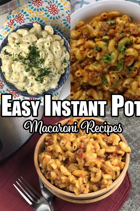 There is nothing more amazing then macaroni, until the Instant Pot Was Discovered! Now we have amazing elbow macaroni recipes in no time at all! #instantpot #recipes #macaroni Instant Pot Elbow Macaroni Recipes, Instant Pot Elbow Macaroni, Pasta Sauce Instant Pot, Recipes With Macaroni Noodles, Recipes With Elbow Noodles, Elbow Macaroni Recipes, Cheap Instant Pot, Pressure Cooker Pasta, Creamy Chicken Pasta Recipes