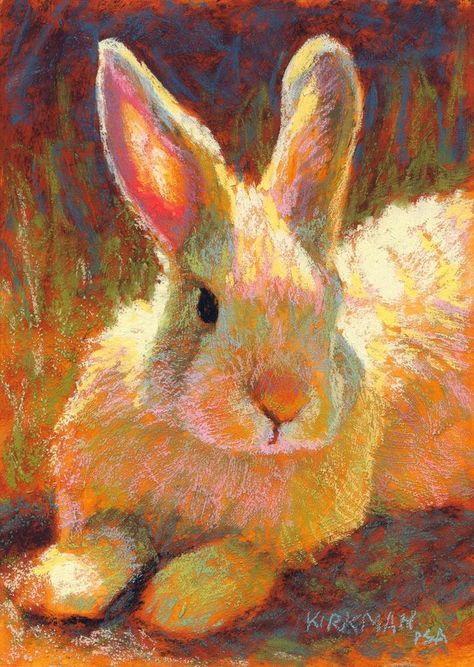 Bunny Reference, Rabbit Paintings, Craft Painting, Afrique Art, Bunny Painting, Rabbit Painting, Pastel Portraits, Rabbit Art, Easter Art