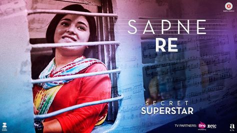 Sapne Re is a new song from Secret Superstar movie sung by Mehgna Mishra. The music is from Amit Trivedi & the lyrics are penned by Kausar Munir.  Lyrics :http://www.lyricshawa.com/2017/09/sapne-re-lyrics-secret-superstar/ Secret Superstar, Amit Trivedi, Zaira Wasim, Gautam Rode, Latest Bollywood Songs, Zarine Khan, Latest Hindi Movies, 6th October, Hindi Song Lyrics