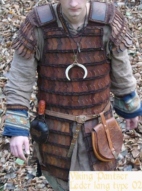 Leather lamellar Lamellar Armor, Viking Cosplay, Soldier Costume, Viking Armor, Viking Life, Larp Armor, Historical Armor, Cosplay Armor, Larp Costume