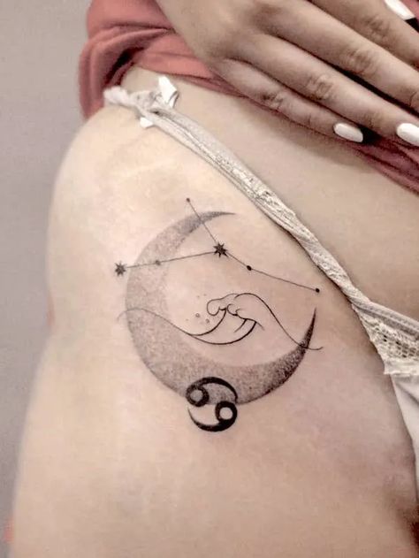 Moon Child Tattoo, Astrology Tattoo, Bestie Tattoo, Horoscope Tattoos, Pisces Tattoos, Muster Tattoos, Zodiac Sign Tattoos, Zodiac Tattoos, Zodiac Tattoo