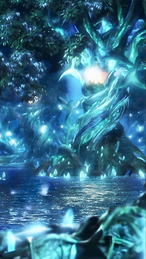 Final Fantasy Scenery, Final Fantasy Background, Moon Pool, Final Fantasy Artwork, Fantasy Background, Final Fantasy X, Fantasy Places, Ios Wallpapers, Magical Forest