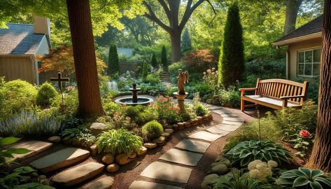 Discover 15 serene prayer garden ideas to enhance your spiritual practice. Create a peaceful space for your prayers with these inspiring designs. Prayer Garden Ideas, Crafting She Shed, Prayer Chain, Prayer Room Ideas, Peaceful Space, Prayer Garden, Aromatic Plant, Prayers For Strength, Prayer Box