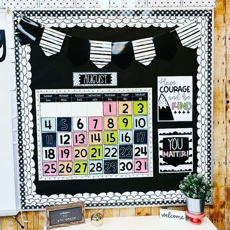 Confetti and Creativity on Instagram: “@freckledinfifth ‘s classroom always looks SO adorable!!!! 🖤I love the combination of black and white with pops of color using my bold…” Black Painted Dots Classroom, Bold And Bright Classroom Theme, Polka Dot Classroom Theme, White With Pops Of Color, Black And White Classroom, Reading Coach, 2024 Classroom, White Classroom, My Bo