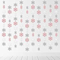 Check this out! Winter Party Themes, Birthday Christmas Party, Onederland Party, Winter Party Decorations, Snowflake Garland, Pearlescent Paper, Bridal Shower Diy, Winter Onederland, Hanging Garland