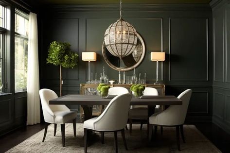 Colors That Go With Olive Green - Unveiling 25 Perfect Matches Olive Green Dining Room Decor, Olive Green Basement, Colors With Olive Green, Olive Green Color Combinations, What Colors Go With Green, Olive Green Room, Olive Green Rooms, Olive Green Shades, Olive Green Accents