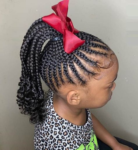 Kids Braided Ponytail With Curls, Ponytail Braid Styles, Ponytail Braided, Kids Ponytail, Ponytail Curly, Braided Ponytails, Cute Ponytail Hairstyles, Braids Easy, Updo Ideas