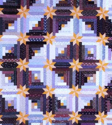 Colorado Log Cabin, original Judy Martin design, from her 1985 book, Scrap Quilts. Barbara Brackman's MATERIAL CULTURE Quilt Star, Pineapple Quilt, Log Cabin Quilt Pattern, String Quilt, Cabin Quilt, Log Cabin Quilts, Jellyroll Quilts, Log Cabin Quilt, Quilt Projects