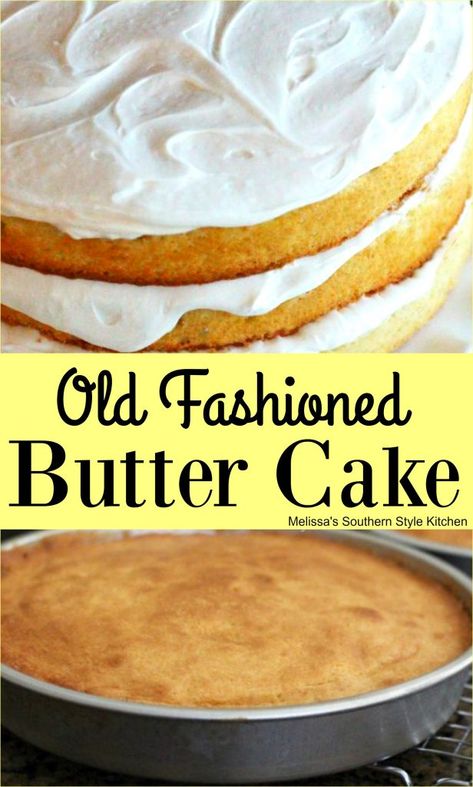 Yellow Butter Cake, Yellow Cake Recipe, Butter Cake Recipe, Easy Butter, Recipe Sweet, Homemade Butter, Yellow Cake, Pound Cake Recipes, Butter Cake