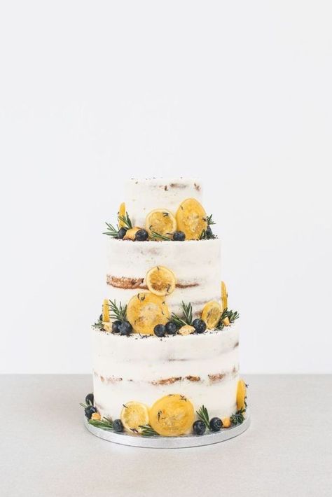 Blueberry Wedding Cake, Lemon Wedding Cakes, Blueberry Wedding, Cake Lemon, London Cake, Chocolate Wedding Cake, Cake Bakery, Unique Wedding Cakes