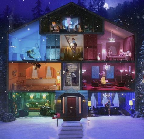 Cardboard Lover House Taylor Swift, Lover House Eras Tour, Lover House Taylor Swift, Lover House, Christmas Dollhouse, Taylor Swift Lover, Wes Anderson, Cute Diys, Wall Ideas