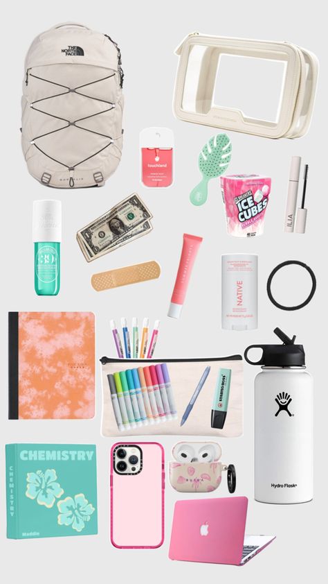 Everything you need for back to school!  Aesthetic School Supplies 2024-2025, Stuff For Back To School, School Supplies Theme Ideas, Aesthetic School Supplies Highschool, Back To School Vibes, Cute Back To School Supplies, Back To School Must Haves, Back To School Stuff, Back To School Needs