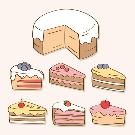 Hand Drawn Sweets And Candy Phone Drawing, Candy Drawing, Cupcake Vector, Cute Bakery, Free Doodles, Cupcake Drawing, Homemade Stickers, Cute Food Drawings, Room Deco