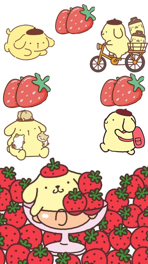 Pompompurin Strawberry, Pom Pom