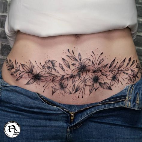 Tummy Tuck Tattoo Ideas Belly Tattoos For Women, Belly Button Tattoos, Lower Belly Tattoos, Belly Button Tattoo, Small Belly, Lower Stomach Tattoos, Tummy Tattoo, Stomach Tattoos Women, Mastectomy Tattoo