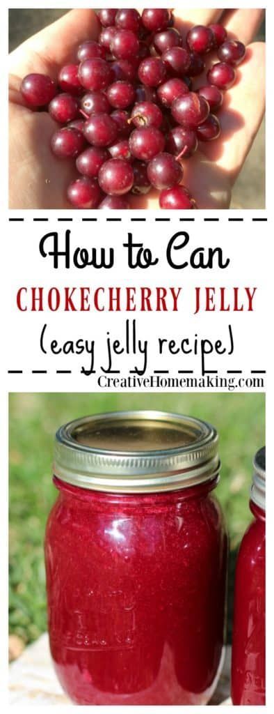 How to make old-fashioned homemade chokecherry jelly. Easy recipe for beginning canners, one of my favorite jelly canning recipes for food storage. #canning #canningrecipes #creativehomemaking #jelly Chokecherry Jelly, Cherry Jelly, How To Make Jelly, Jam Recipes Homemade, Canning Jam, Jelly Recipe, Jam And Jelly, Jelly Recipes, Diet Healthy