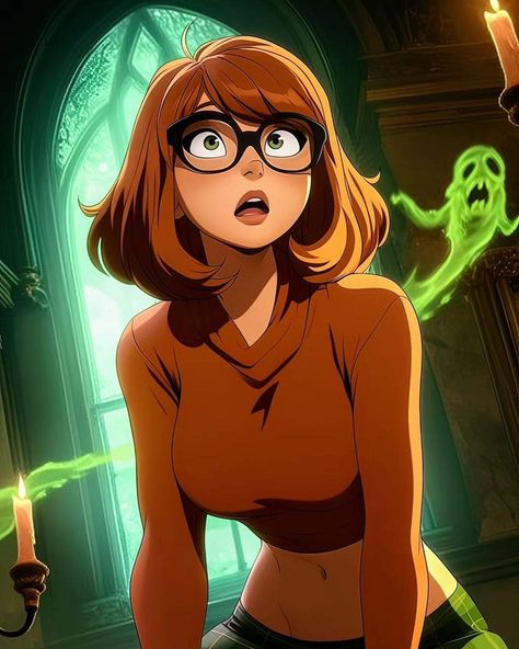 Grown Up Cartoon Characters, Velma Scooby Doo Cartoon, Velma Scooby Doo Fanart, Thelma Scooby Doo, Vera Scooby Doo, Vilma Scooby Doo, Velma Fanart, Redhead Cartoon Characters, Scooby Doo Art