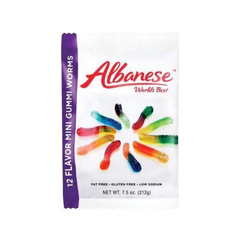 Albanese Fat-Free Gluten-Free Assorted Flavors Gummi Worms, 7.5 oz. - Walmart.com Cinnamon Bears, Dried Lemon, Gummy Worms, Chewy Candy, Blue Raspberry, Summer Treats, Freeze Drying, Low Sodium, Fat Free