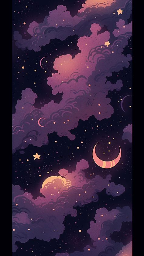 Stars And Moons Wallpapers, Cute Moon Background, Ipad Wallpaper Galaxy, Dark Violet Wallpaper, Purple Moon Wallpaper, Purple Stars Wallpaper, 16 Bit Pixel Art, Space Pixel Art, Moon Pixel Art