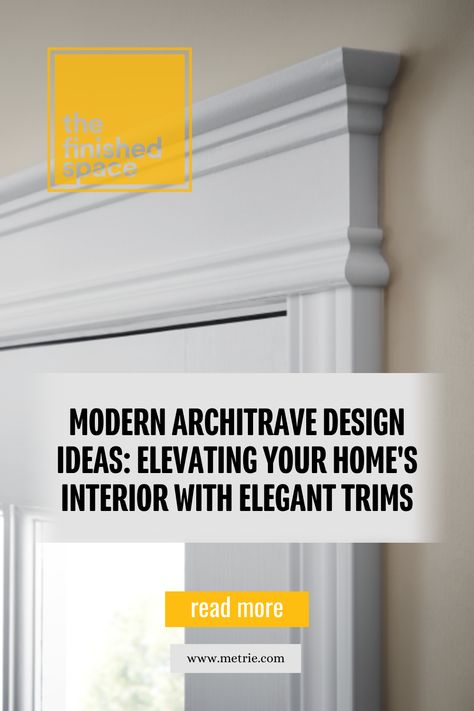 Beyond functionality, Architraves are also a surefire way to inject personality into your home and elevate your home design. Check out today's blog to get inspired! Architrave Ideas, Architrave Design, Modern Architrave, Door Architrave, Artistic Wallpaper, Modern Door, Window Trim, Elements Of Design, Room Pictures