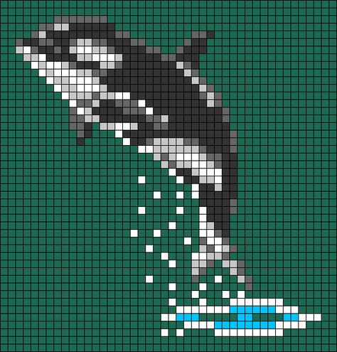 Killer Whale, Fish Swimming, Alpha Pattern, Killer Whales, Alpha Patterns, Friendship Bracelet Patterns, Sea Creatures, Friendship Bracelet, Mammals