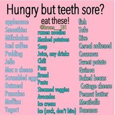 Braces Friendly Food, Wisdom Teeth Recovery Tips, Soft Food For Braces, Food For Braces, Teeth Invisalign, Tips For Braces, Braces Problems, Cheesecake Custard, Braces Hacks