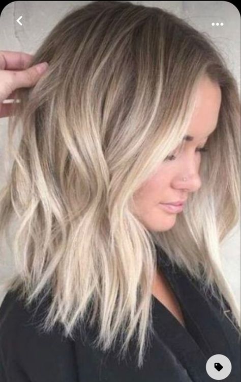 Blonde Balayage Long Bob, Long Bob Balayage, Lace Front Bob Wigs, Balayage Brown, Lace Front Bob, Dark Ombre, Highlights Summer, Ombre Blond, Blond Balayage