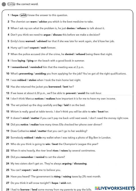 Infinitive Verbs Worksheets, Types Of Verbs Worksheet, Imperative Verbs Worksheets, Vocabulary Worksheets Intermediate, Transitive Verbs Worksheet, Verb Tenses Activities, 3 Forms Of Verb, English Printables, Study English Language