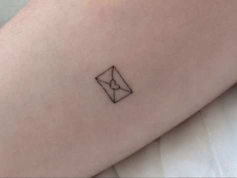 Small Coquette Tattoos, Fine Line Cute Tattoo, Girly Fine Line Tattoo, Coquette Tattoo Aesthetic, Croquette Tattoo, Coquette Tattoo Ideas, Coquette Tattoo, Envelope Tattoo, Tattoo Placements