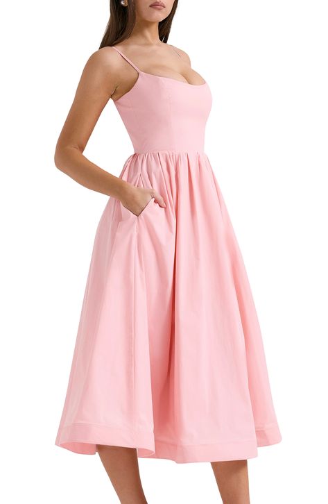 Pink sundress outfit