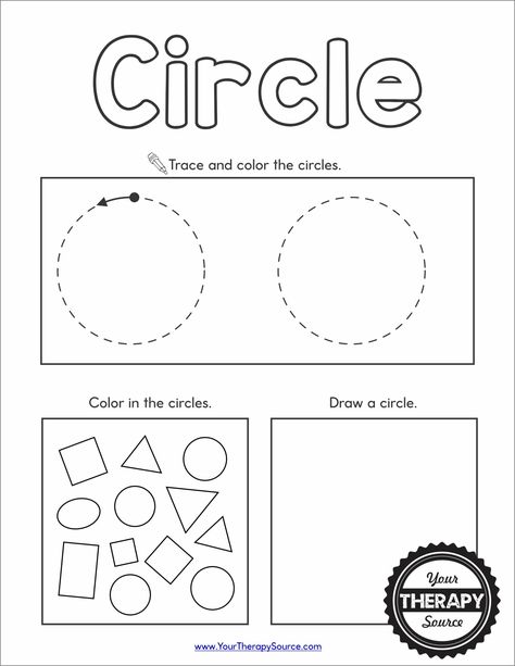 Shapes Worksheet Preschool - Free Printables - Your Therapy Source Shape Of The Week Preschool, Kindergarten Worksheets Shapes, Color Shapes Worksheet, Shapes Worksheets Preschool, Shapes Worksheets For Kids, Shapes Worksheets For Kindergarten, Shapes Preschool Printables, October Preschool, Coloring Pages Preschool