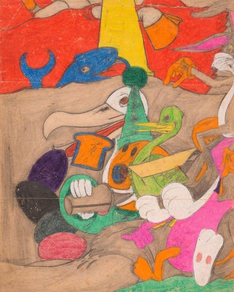 Susan Te Kahurangi King, Pencil Crayon, Art Brut, Art References, Colored Pencils, Crayon, Art Inspo, Art Reference, 20 Cm