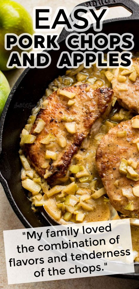 Pork Chop Apples Recipes, Pork Chops And Apple Sauce, Pork Chops With Apple Sauce, Apple Honey Pork Tenderloin, Fall Pork Chop Recipes Easy, Instant Pot Pork Chops And Apples, Apple Gravy For Pork, Apple Chutney For Pork Chops, Bone In Pork Chop Recipe With Apples