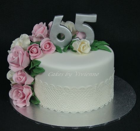 65 Th Birthday, 65th Birthday Cake, Happy 65th Birthday, 65 Birthday Cake, 24th Birthday Cake, 65 Birthday, Grandmas Birthday, Rosé Birthday Cake, Cake Roses